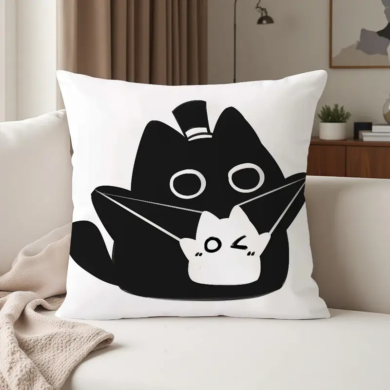 Lord of Mysteries Masked Black Cat Pillow