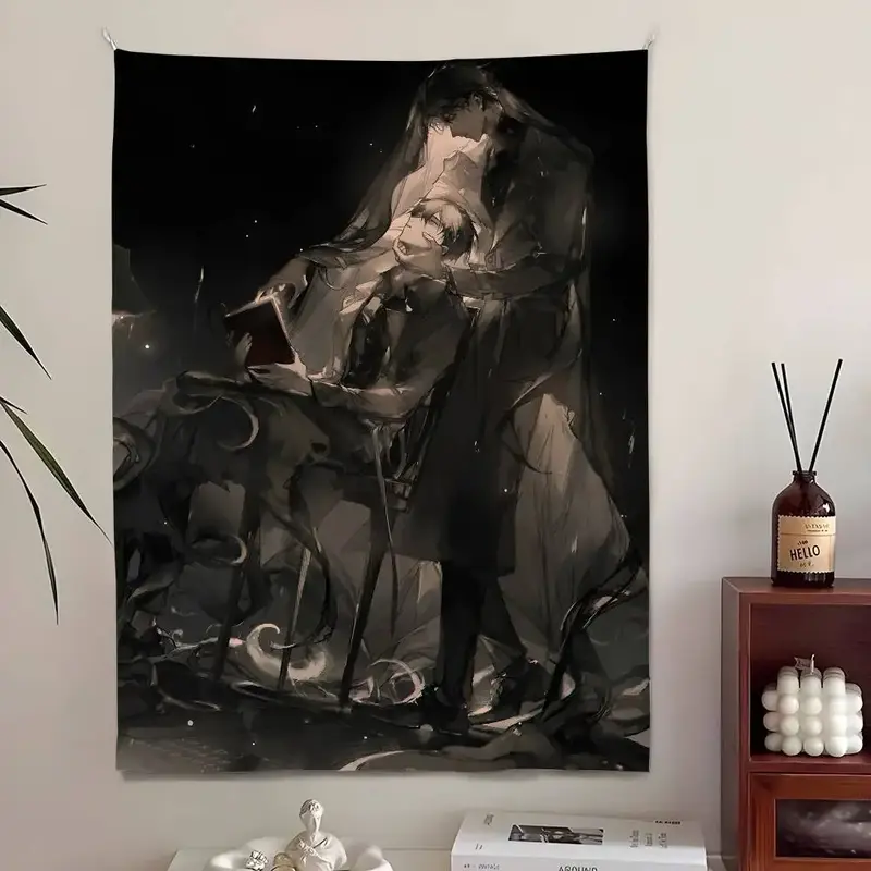 Lord of the Mysteries Black Veil Tapestry – Klein Moretti & The Fool
