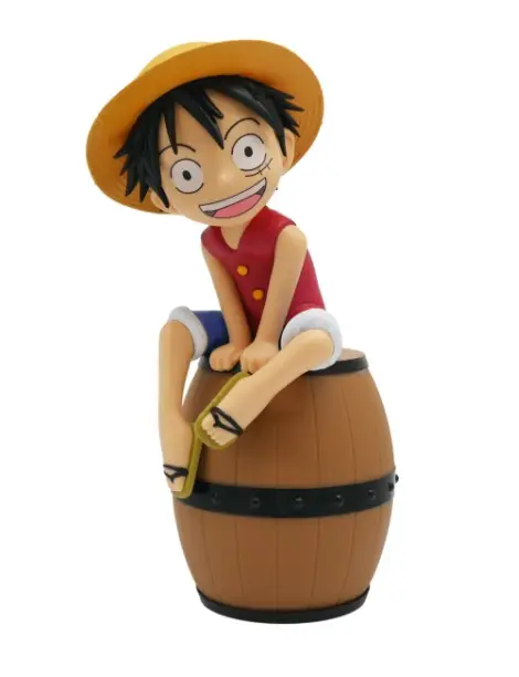 Luffy sur Tonneau - Figurine Lumineuse 27cm
