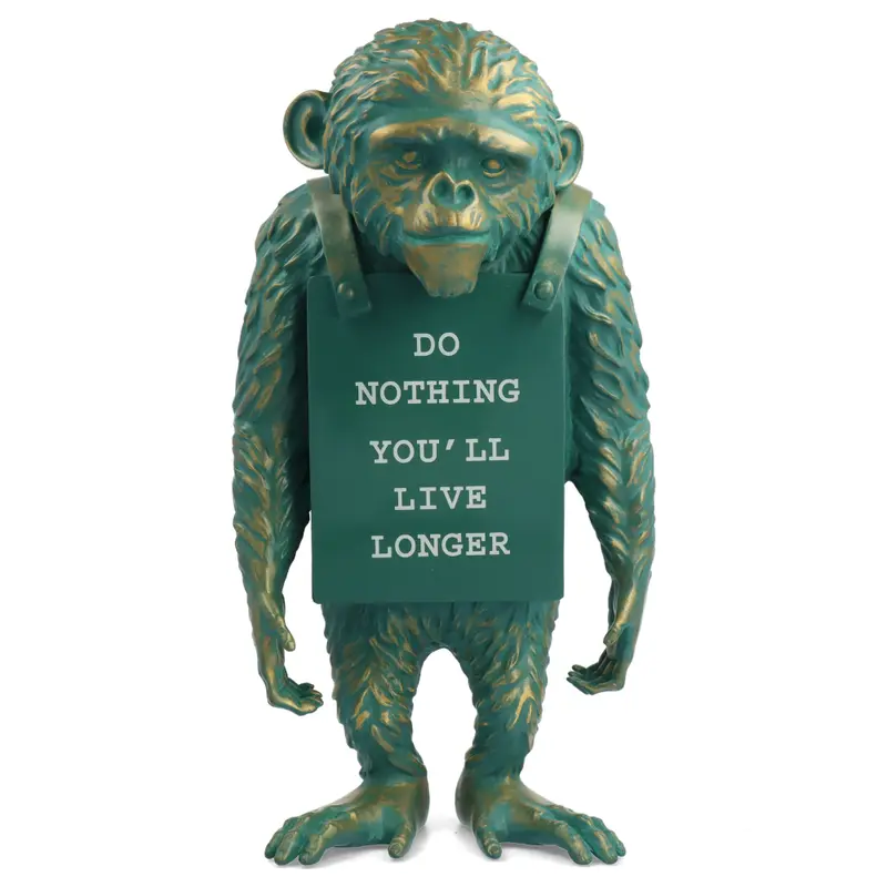Monkey Sign Bronze Statue - Banksy X Medicom Toy