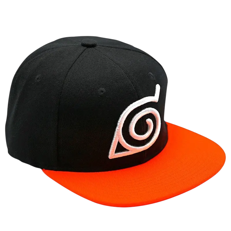 Naruto Casquette snapback - Noir & Orange - Konoha