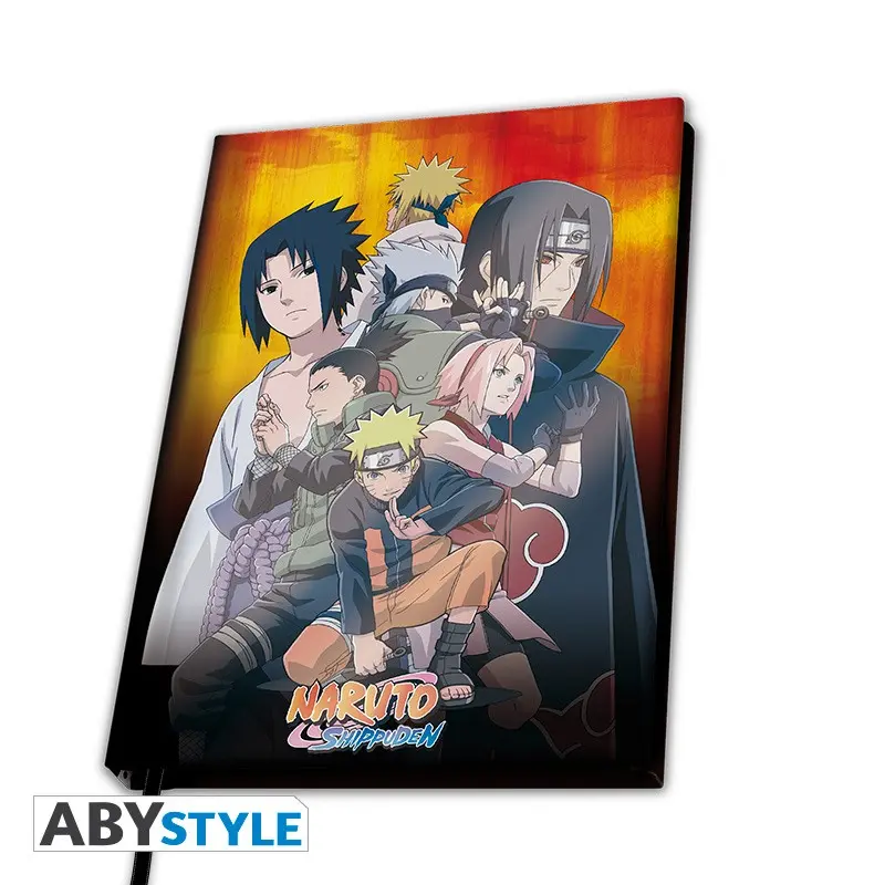 Naruto Shippuden - Cahier A5 Spirale - Team 7 & Hokage