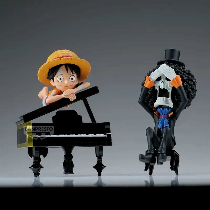 One Piece - Figurine - Luffy & Brook - "That's Great!! After All This Time, He's Still…!!!" - World Collectable Figure Log Stories