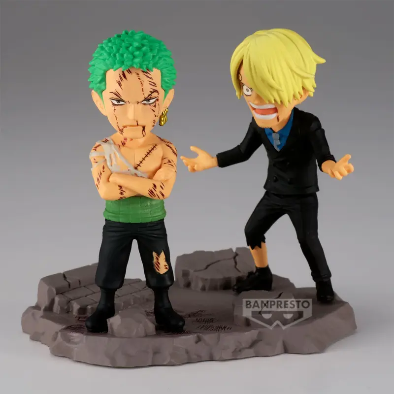 One Piece - Figurine - Roronoa Zoro & Sanji - "...Nothing...at All!!!!" - World Collectable Figure Log Stories