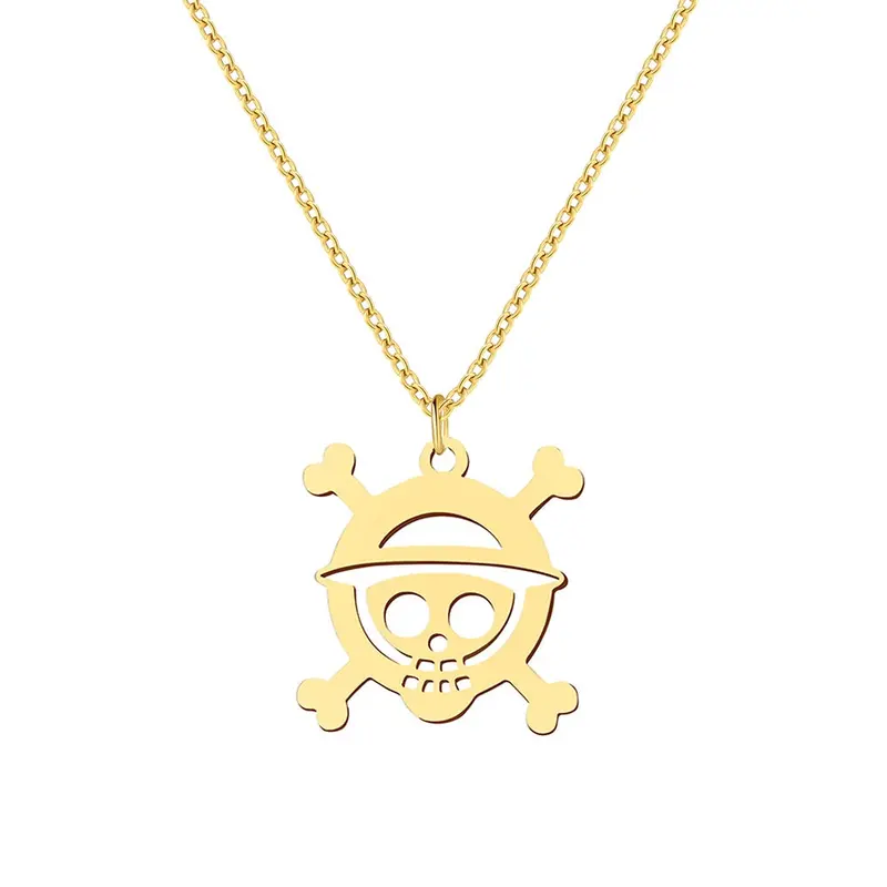 One Piece Halsband Skull (Stål)