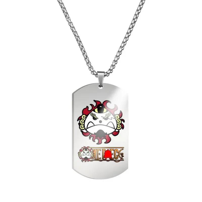 One Piece Jinbe Silver Necklace