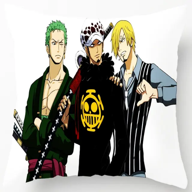 One Piece Kuddfodral Zoro, Law & Sanji