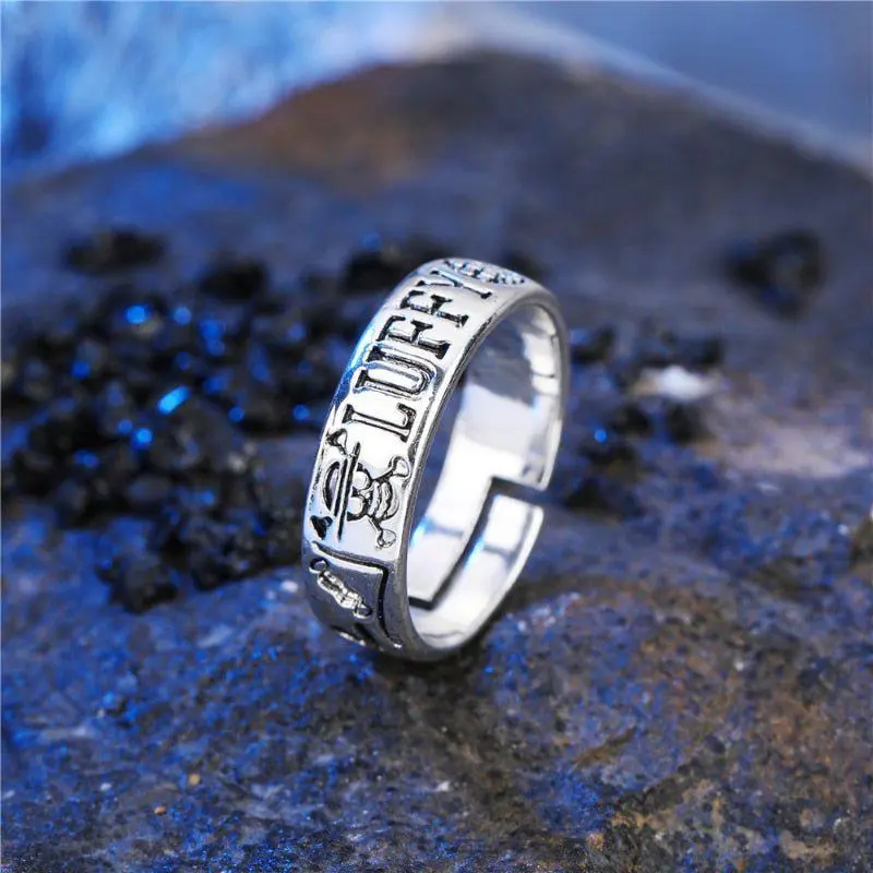 One Piece Luffy Silver Ring