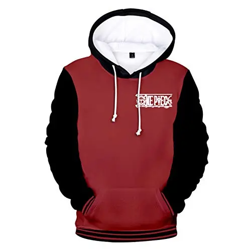 One Piece Mugiwara Crew Epic Red Emblem Hoodie