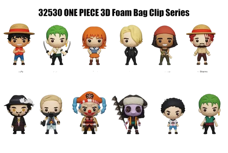 One Piece Netflix Bag Clip Blind Box - Modèle aléatoire