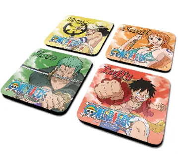 One Piece - Pack de 4 Dessous de Verre