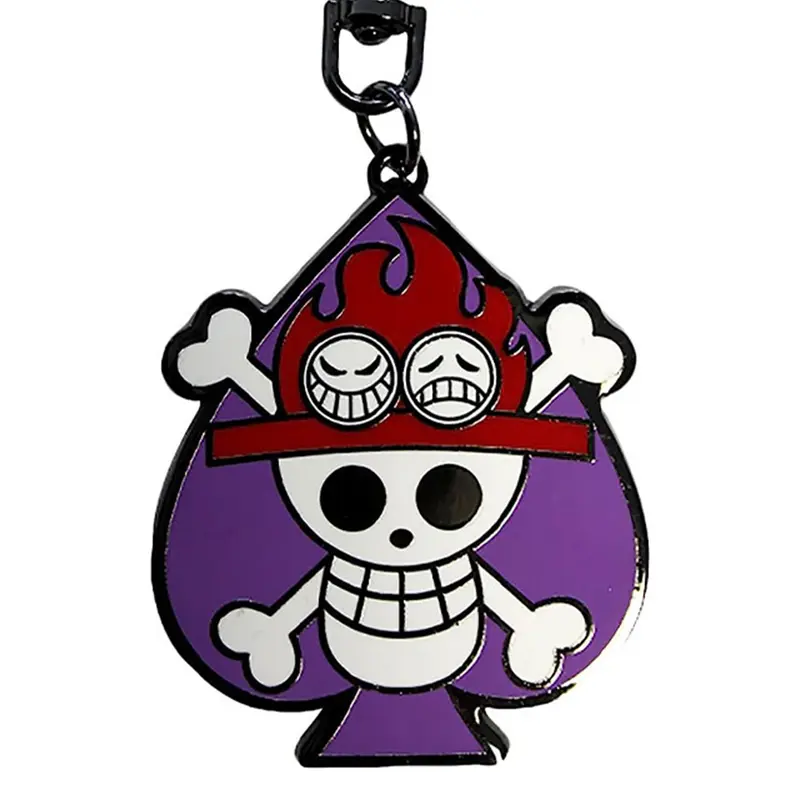 One Piece - Porte-clés Métal - Ace Skull
