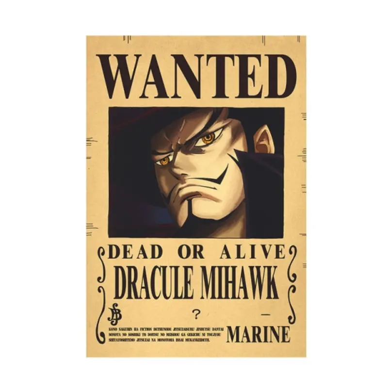 One Piece Poster Dracule Mihawk