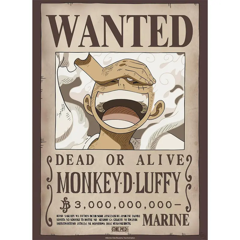 One Piece - Poster - Wanted Luffy Gear 5 (Wano)