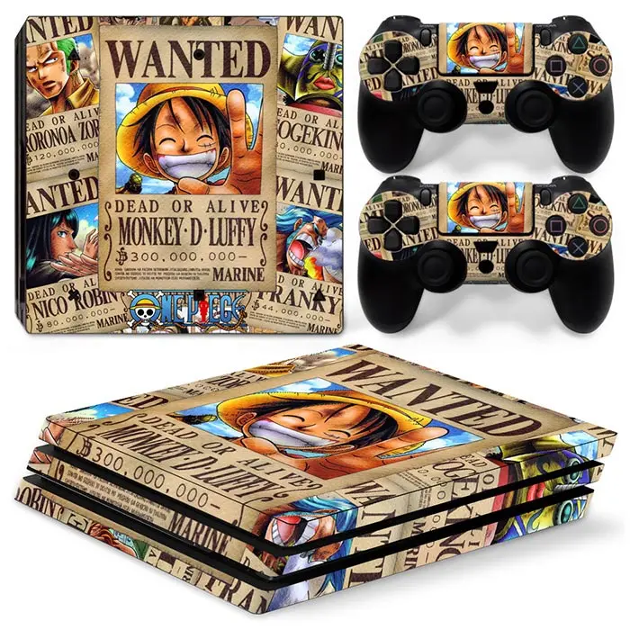 One Piece PS4 Pro Skin Wanted Poster