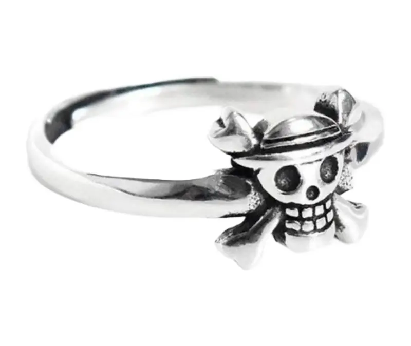 One Piece Ring Skull (Silver)
