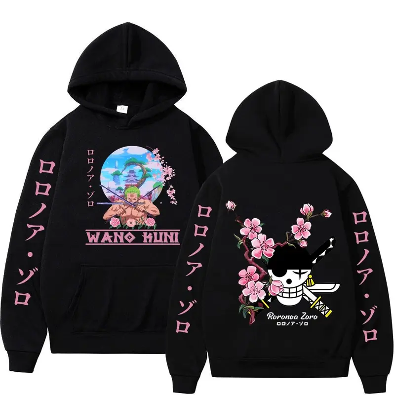 One Piece Roronoa Zoro Wano Sakura Hoodie