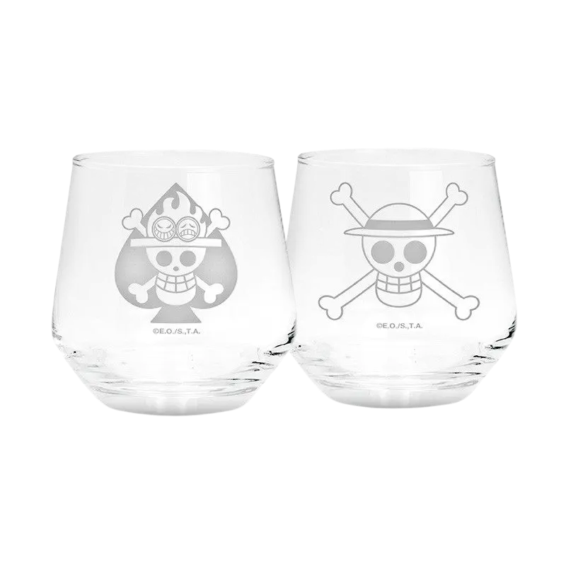 One Piece Set de 2 verres - Luffy & Ace EUROPE