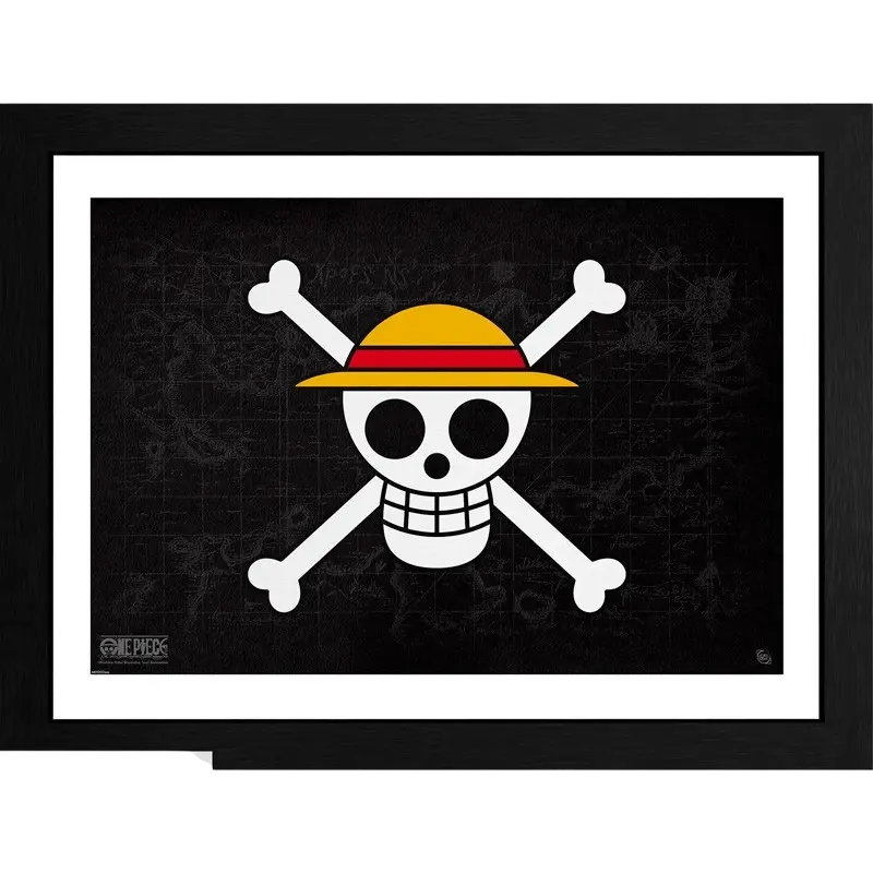 One Piece - Skull - Tirage encadré 30x40 cm