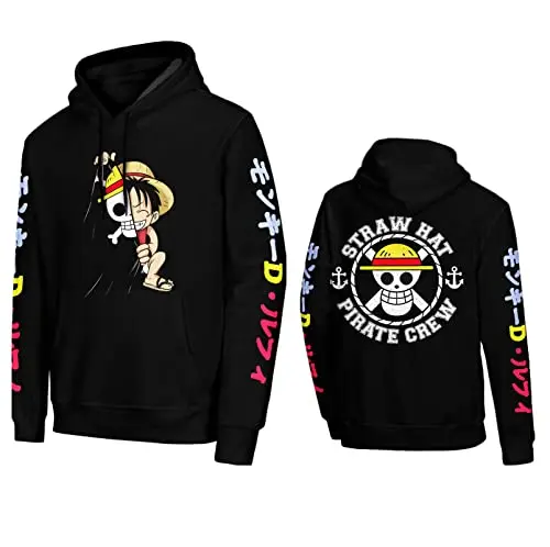 One Piece Strawhat Pirates Graffiti Style Emblem Hoodie