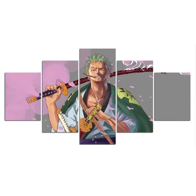 One Piece Tavla (5-Delar) Roronoa Zoro