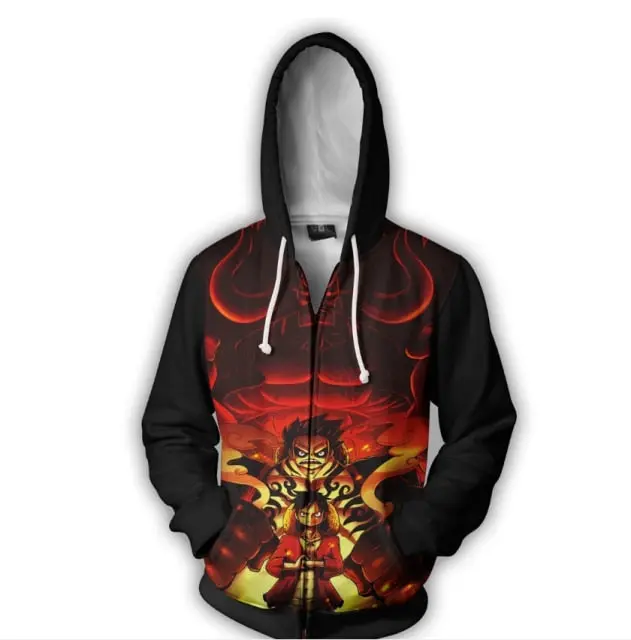 One Piece Zip Hoodie Luffy Gear 4