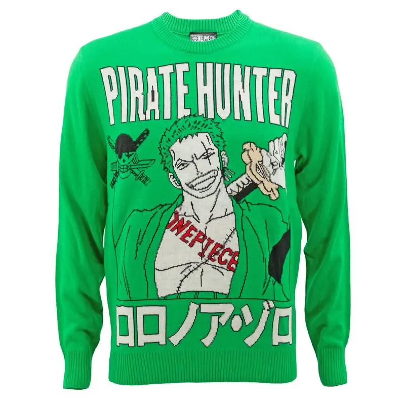 One Piece Zoro Christmas Sweater Epic Pose Style 1
