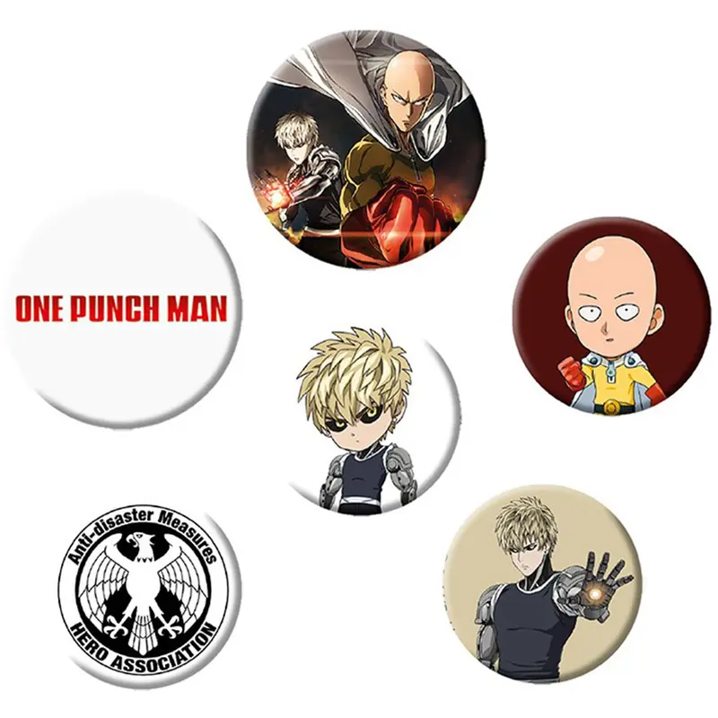 One Punch Man - Badges - Saitama & Genos