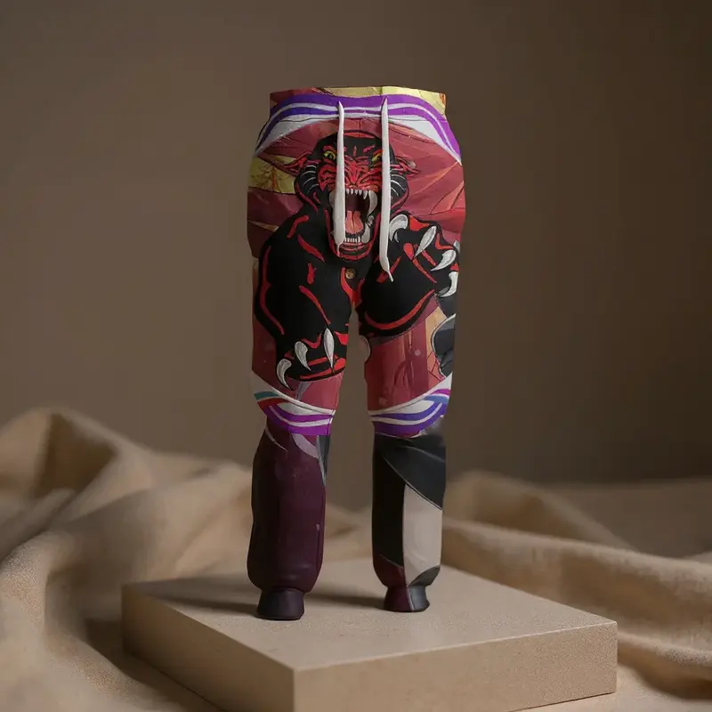 Pantalon de jogging imprimé 3D manga