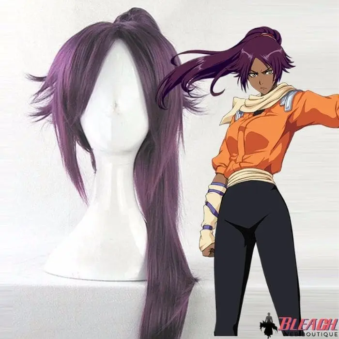 Perruque Cosplay BLEACH Shihoin Yoruichi