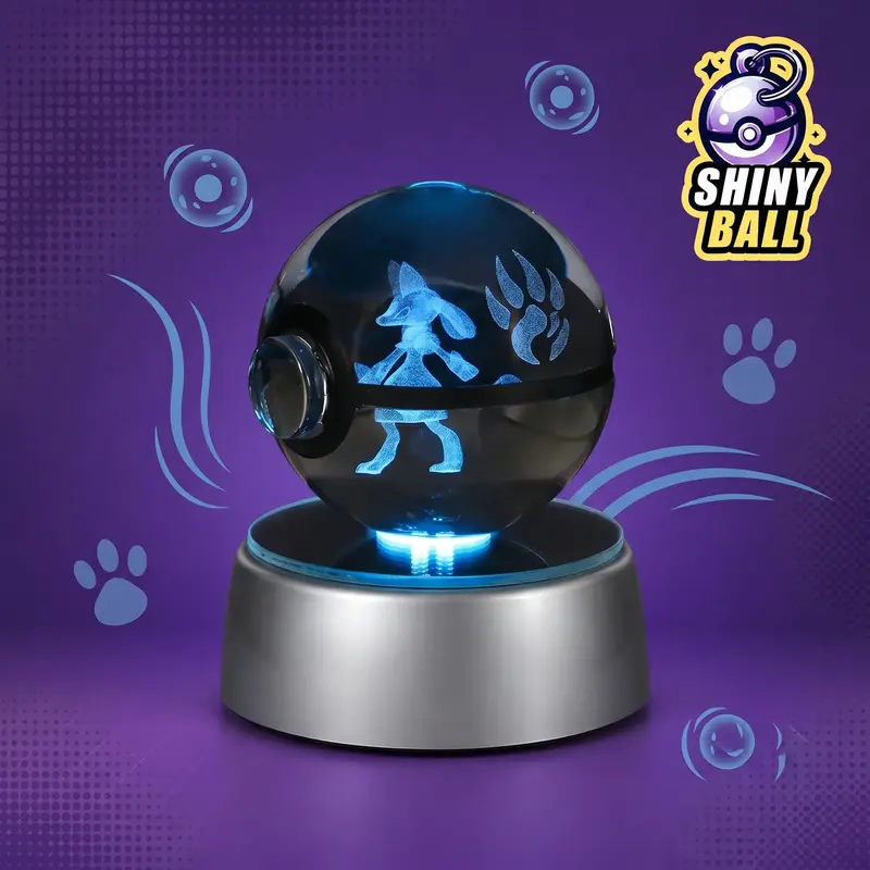 Pokéball LED Cristal Lucario Pokémon