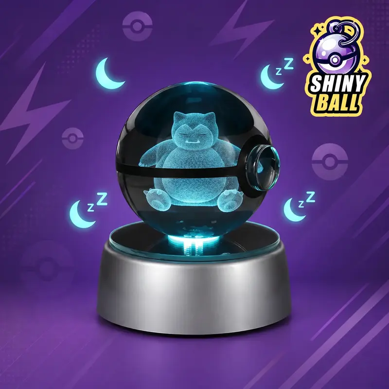 Pokéball LED Cristal Ronflex Pokémon