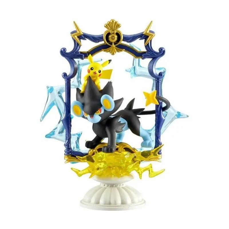 Pokémon - Figurine - Pikachu & Luxray - Decorative Frame Collection 2