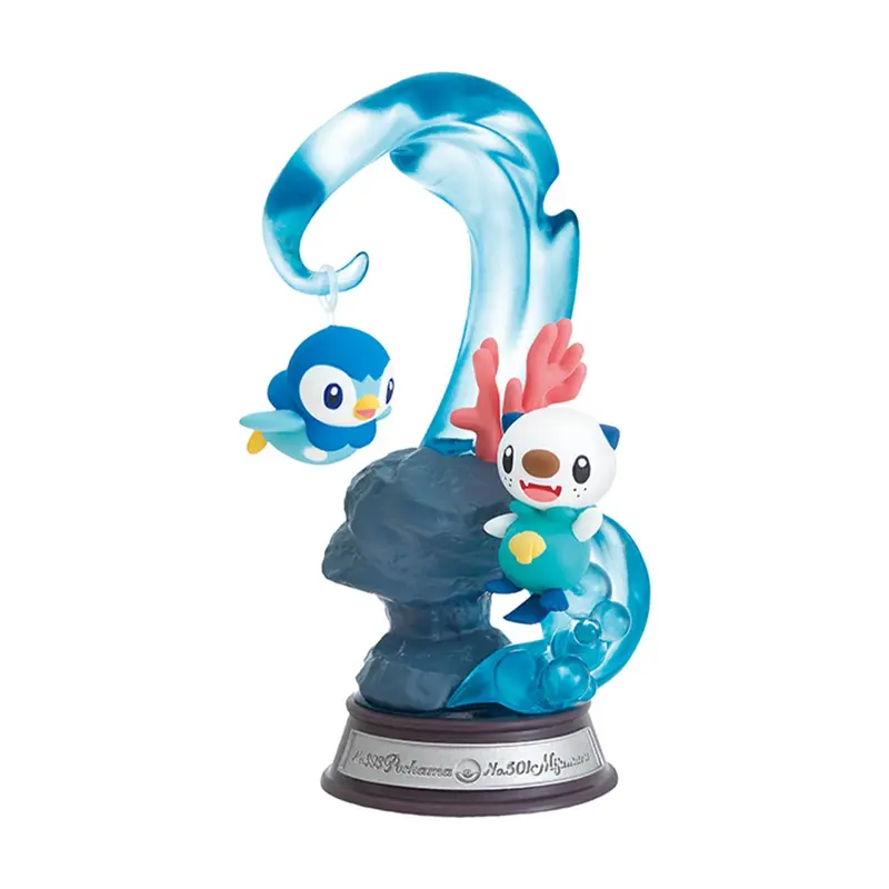 Pokémon - Figurine Tiplouf & Moustillon - Swing Vignette Collection 2