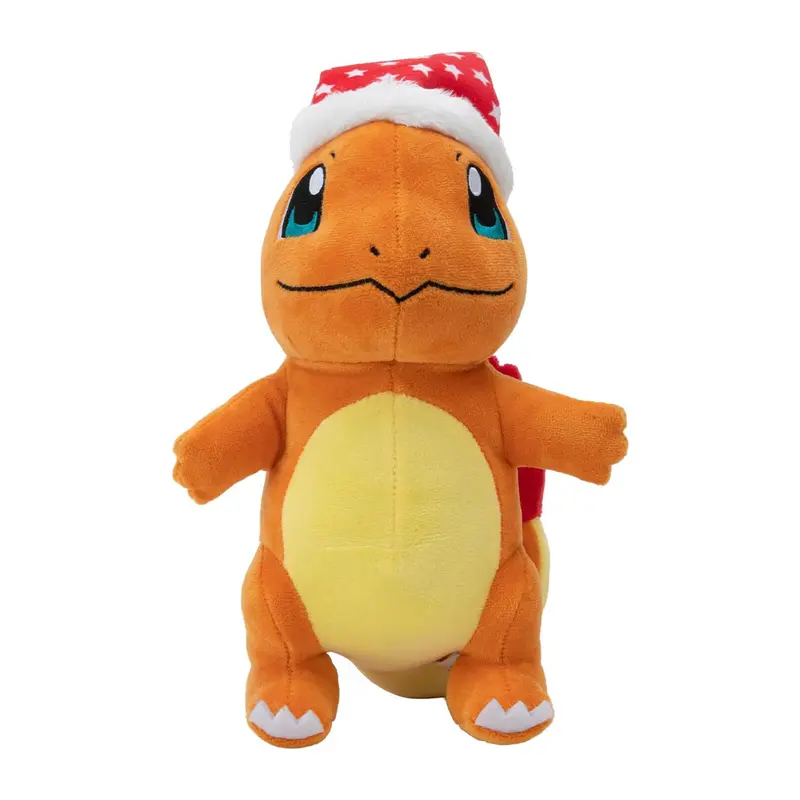 Pokémon - Peluche - Salamèche Bonnet de Noël