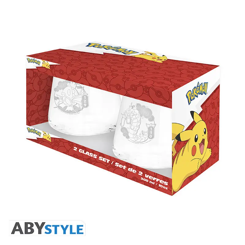 Pokemon Set de 2 verres - Magicarpe & Léviator EUROPE