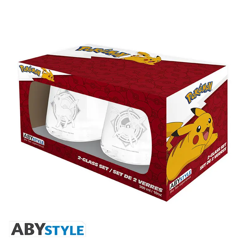 Pokemon Set de 2 verres - Mentali & Noctali EUROPE
