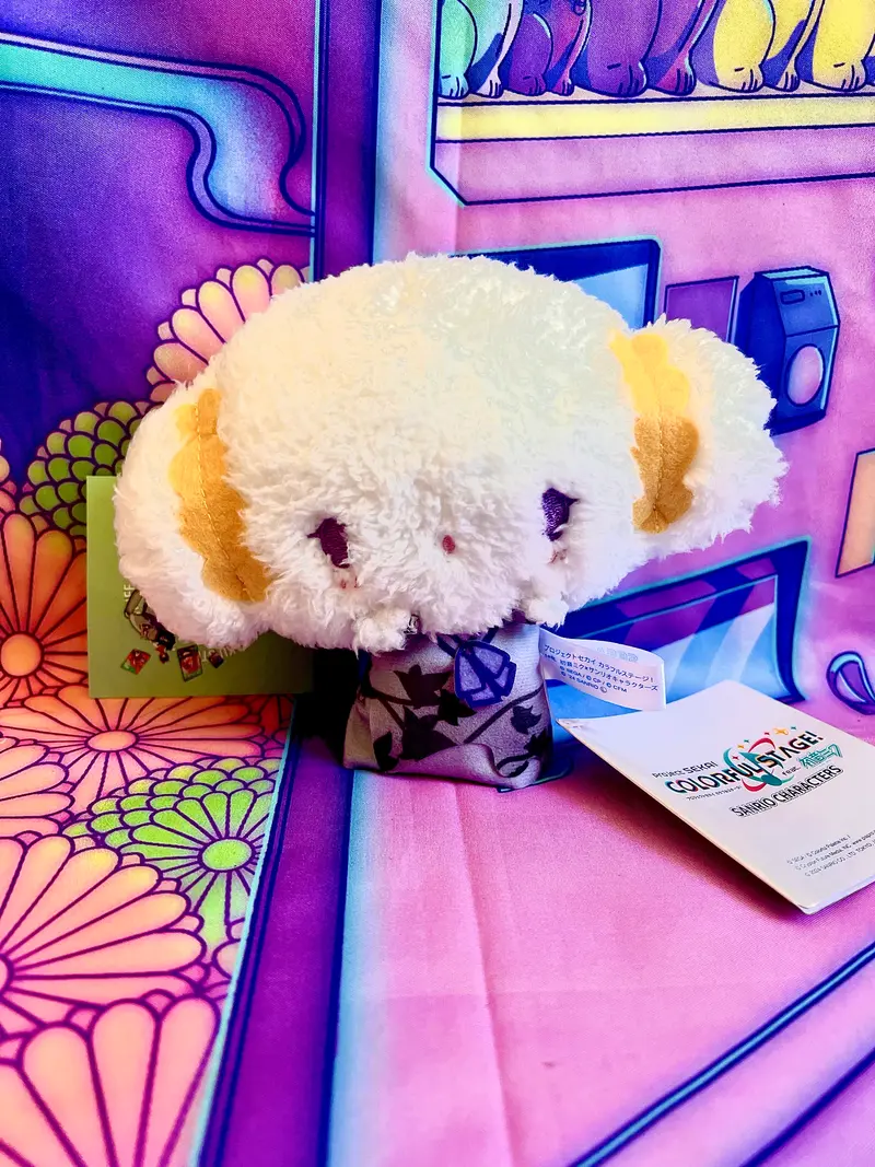 Porte-clés En Peluche - Project Sekai Colorful Stage ft. Hatsune Miku x Sanrio - Nightcord at 25 - Cogimyun x Mafuyu - Sega - 15cm