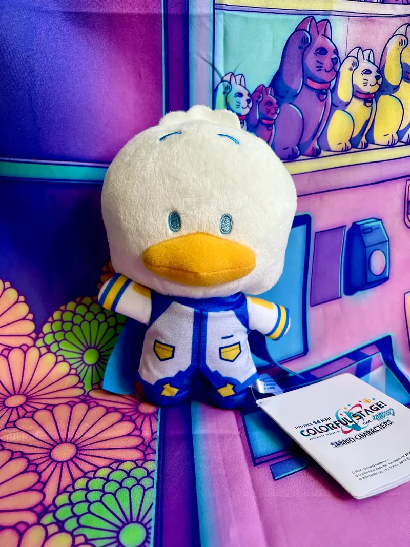 Porte-clés En Peluche - Project Sekai Colorful Stage ft. Hatsune Miku x Sanrio - Pekkle x Kaito - Sega - 15cm
