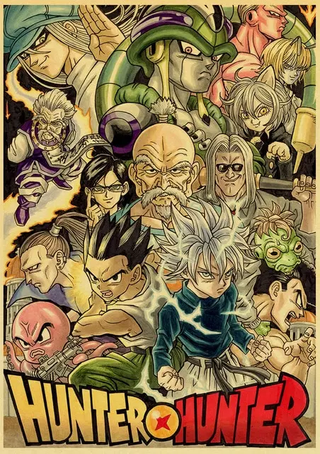 Poster Hunter x Hunter <br /> DBZ