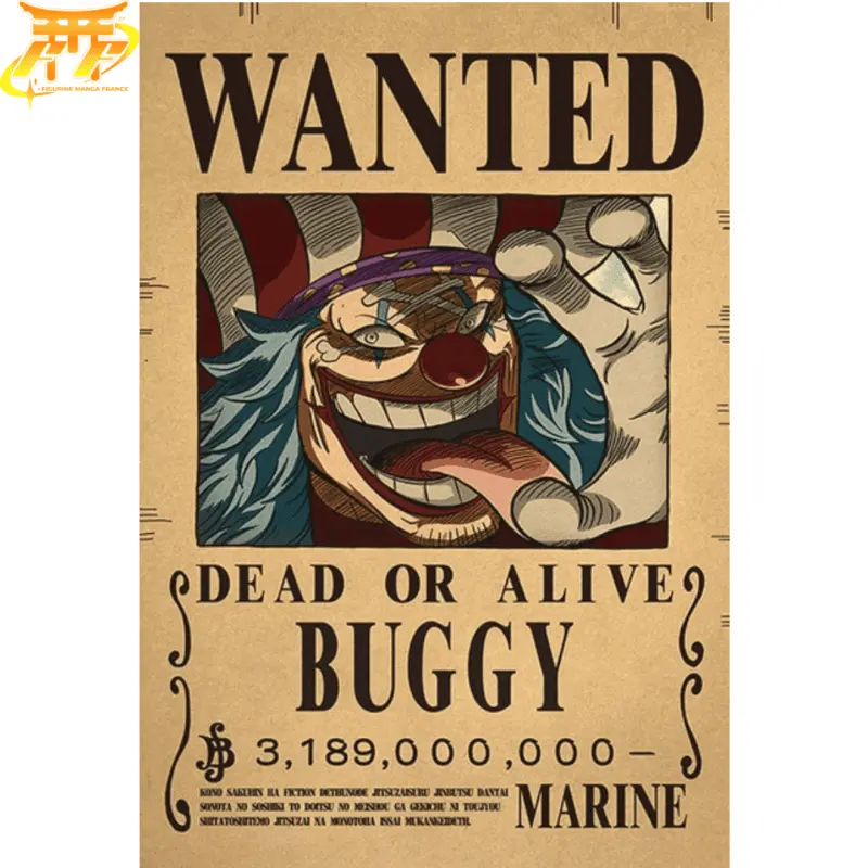 Poster Wanted Baggy "Yonko" - One Piece