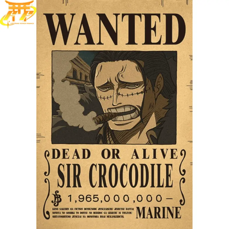 Poster Wanted Crocodile - One Piece
