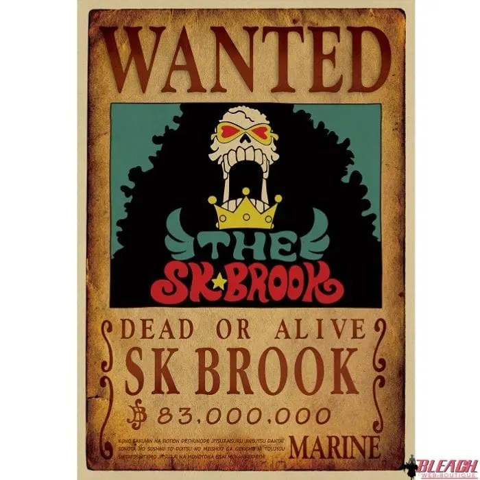 Poster Wanted One Piece Brook