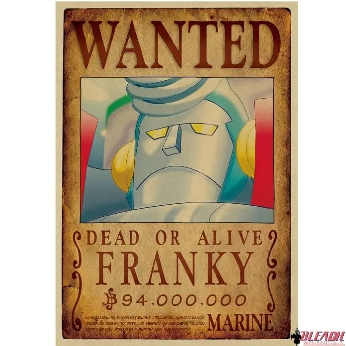 Poster Wanted One Piece Franky