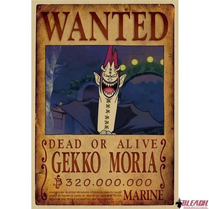 Poster Wanted One Piece Gecko Moria