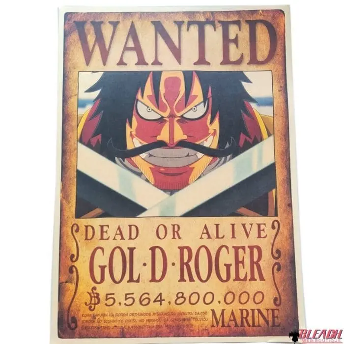 Poster Wanted One Piece Gol D. Roger
