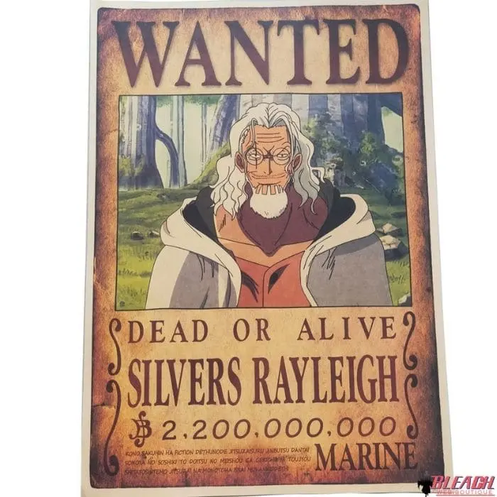 Poster Wanted One Piece Rayleigh