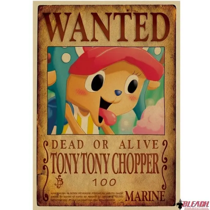Poster Wanted One Piece Tony Tony Chopper
