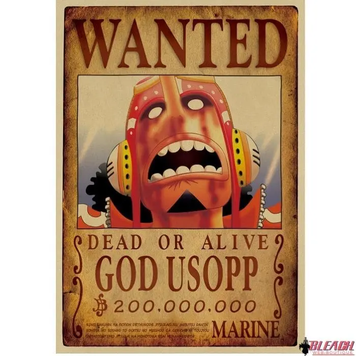 Poster Wanted One Piece Usopp