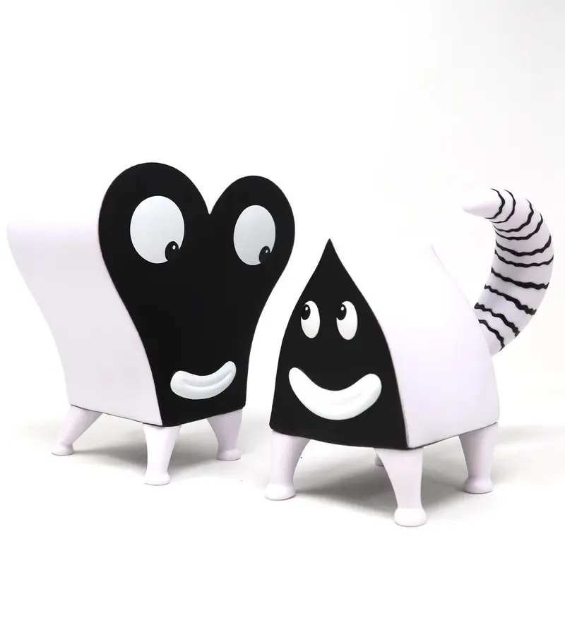 Pupshaw & Pushpaw - Black & white edition
